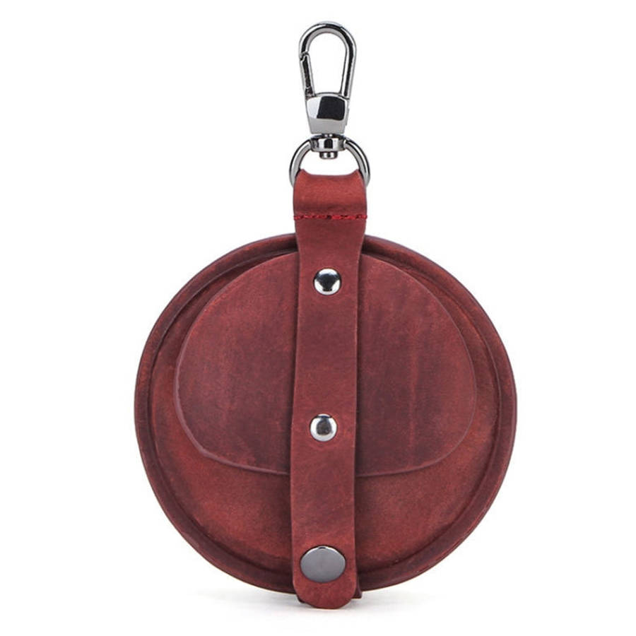 CF1042B For AirPods Pro Crazy Horse Texture Convenient Multifunction Earphone Protective Leather ...