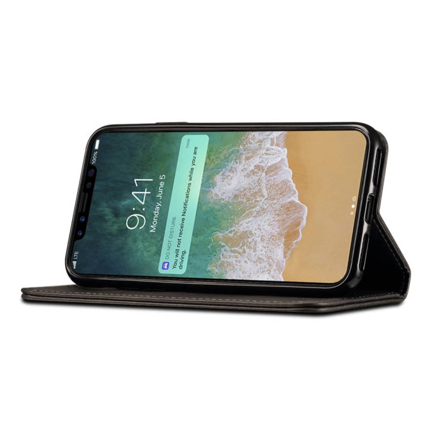 For iPhone X / XS Suteni Calf Texture Horizontal Flip Leather Case with Holder & Card Slots & Wal...