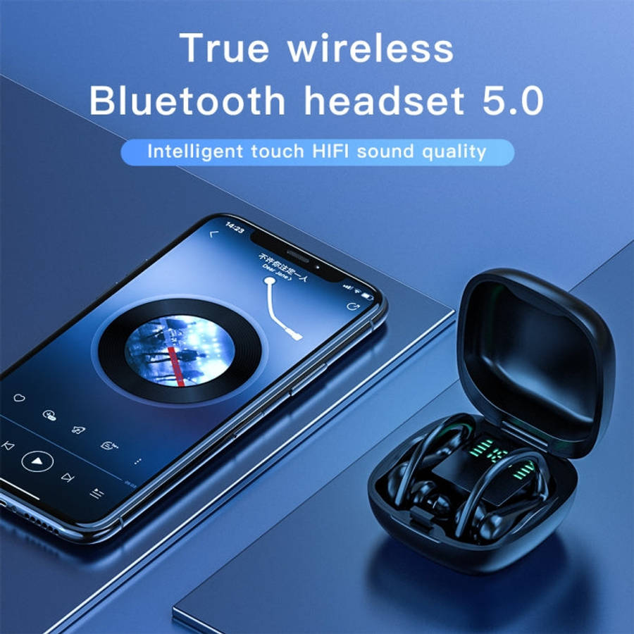 258 Wireless Ear-mounted Bluetooth Earphone with Charging Box & Digital Display, Support Touch & ...