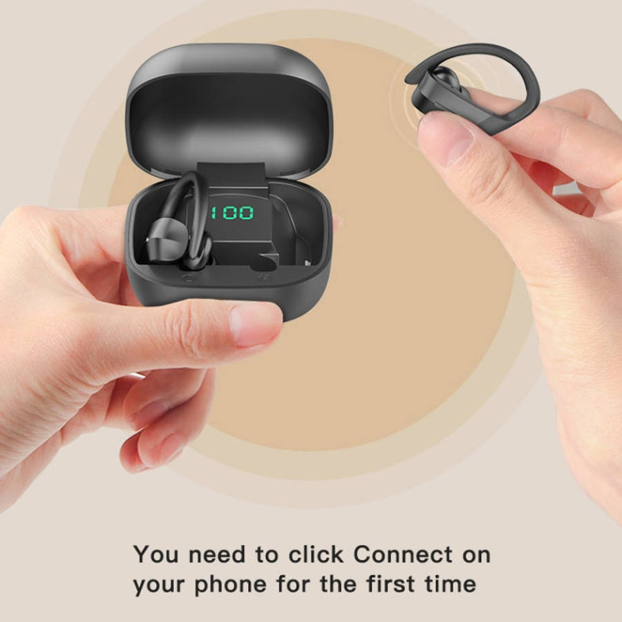 258 Wireless Ear-mounted Bluetooth Earphone with Charging Box & Digital Display, Support Touch & ...