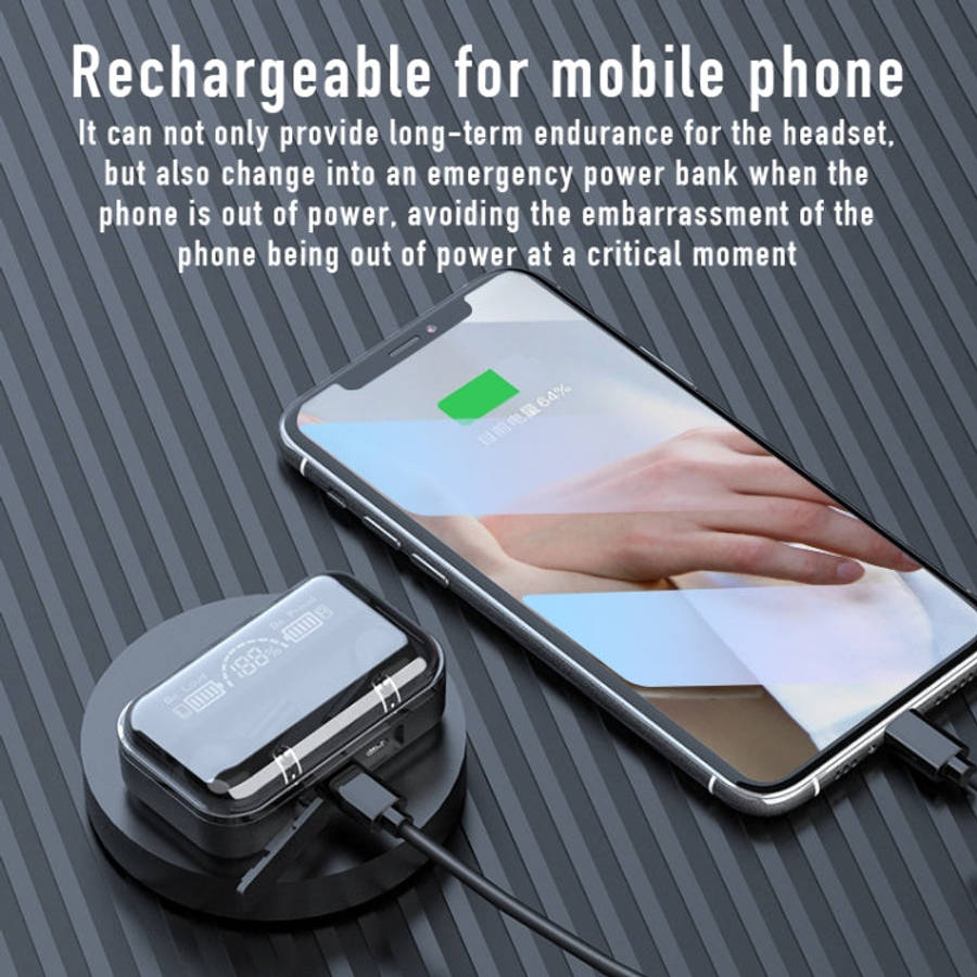 278 TWS External Noise Cancelling Touch Bluetooth Earphone with Charging Box, Support LED Power D...