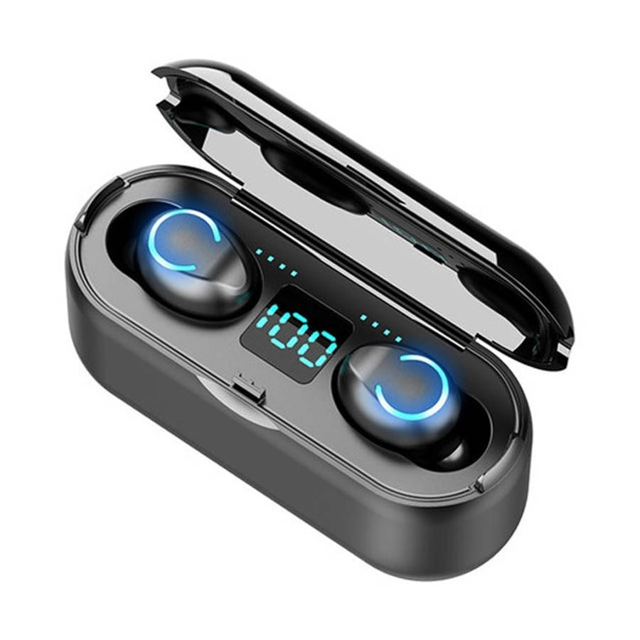 F9-8 TWS CVC8.0 Noise Cancelling Touch Mini Bluetooth Earphone with Charging Box, Support Three-s...