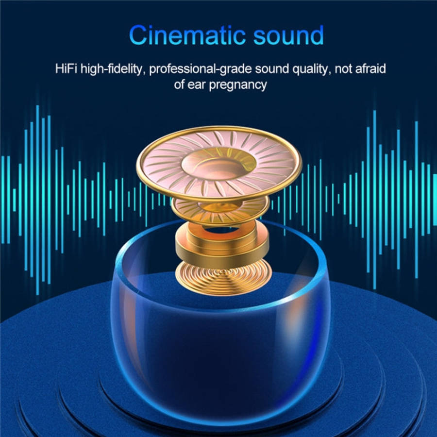 F9-9 TWS CVC8.0 Noise Cancelling Bluetooth Earphone with Charging Box, Support Touch Lighting Eff...