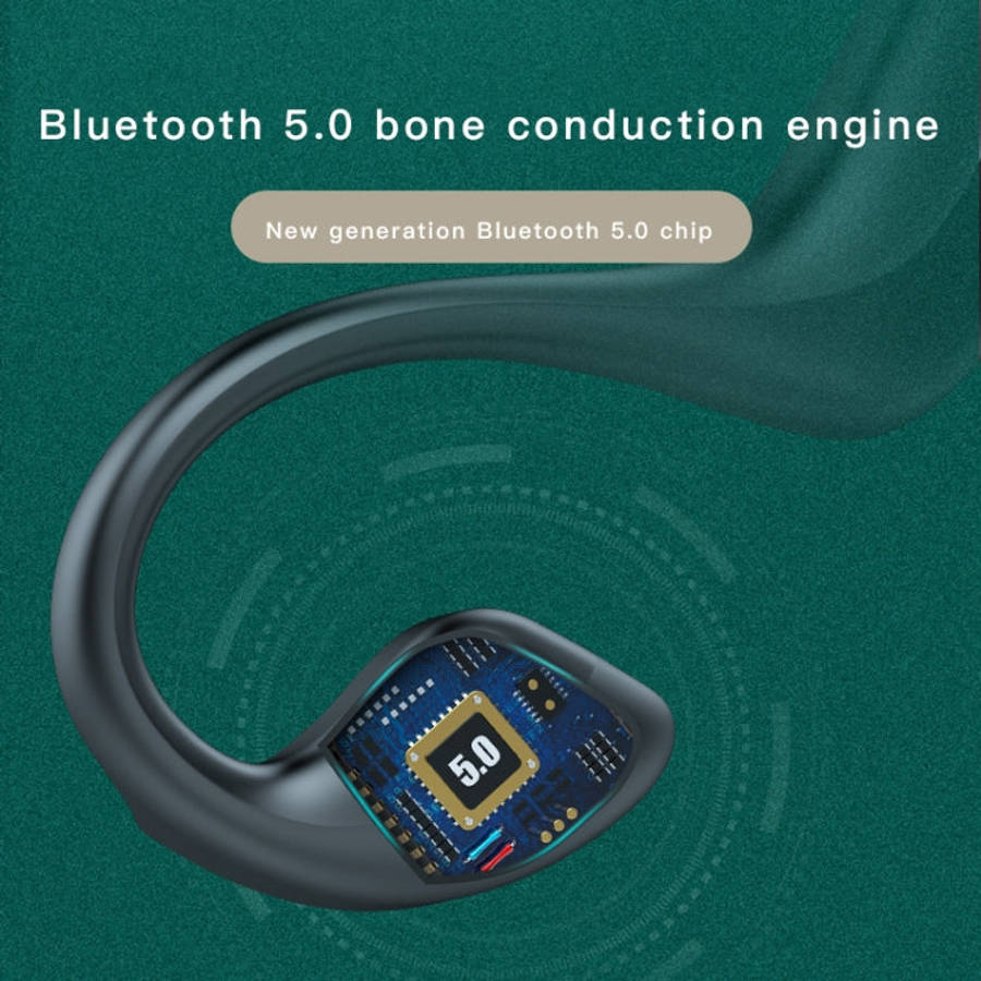 G100 Bluetooth 5.0 Wireless Ear-mounted Sports Waterproof Bone Conduction Earphone, G100