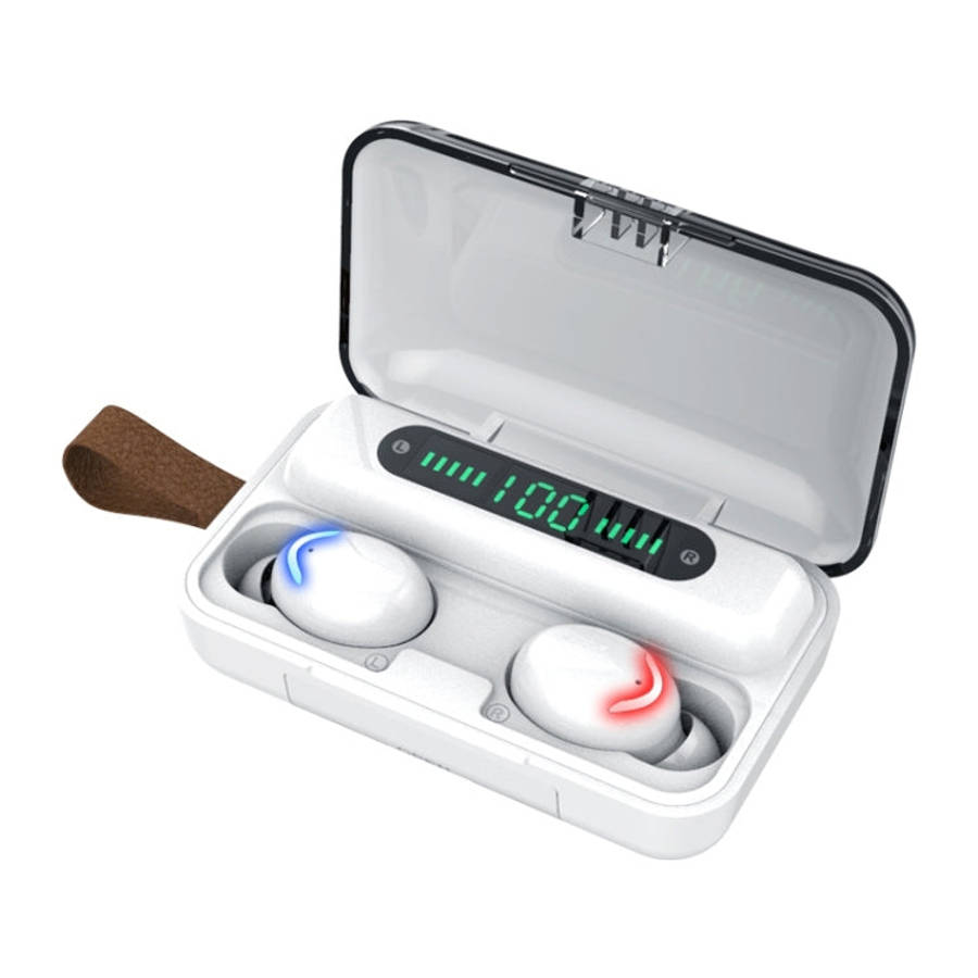 F9-5C Four-bar Breathing Light + Digital Display Noise Reduction Bluetooth Earphone with Hand Str...