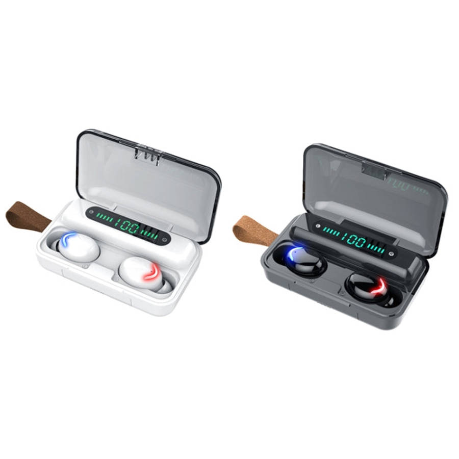 F9-5C Four-bar Breathing Light + Digital Display Noise Reduction Bluetooth Earphone with Hand Str...