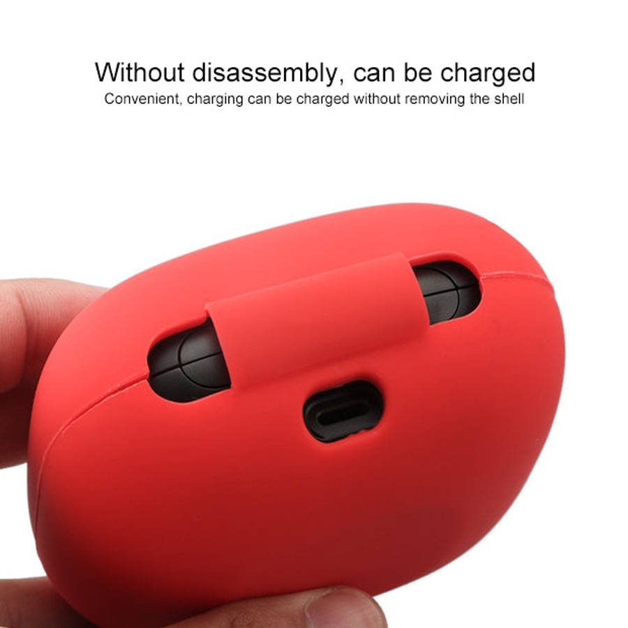 Solid Color Silicone Wireless Bluetooth Earphone Protective Case for Beats Powerbeats Pro, Mint G...