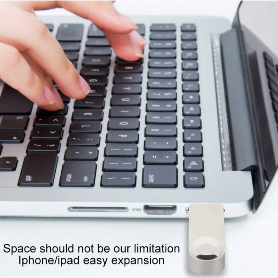 S29 3 in 1 256GB Micro USB + USB + 8 Pin Interface Metal Twister Flash Disk, 256G