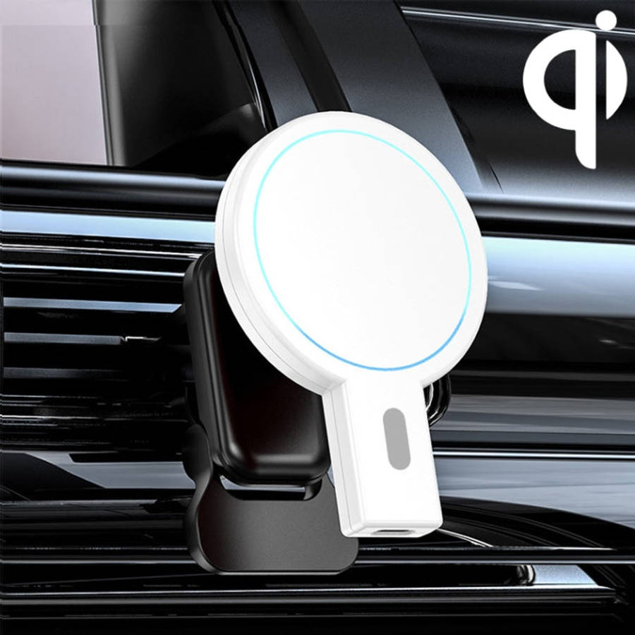 K07 15W Max Output Magnetic Car Air Outlet Bracket Wireless Charger, K07