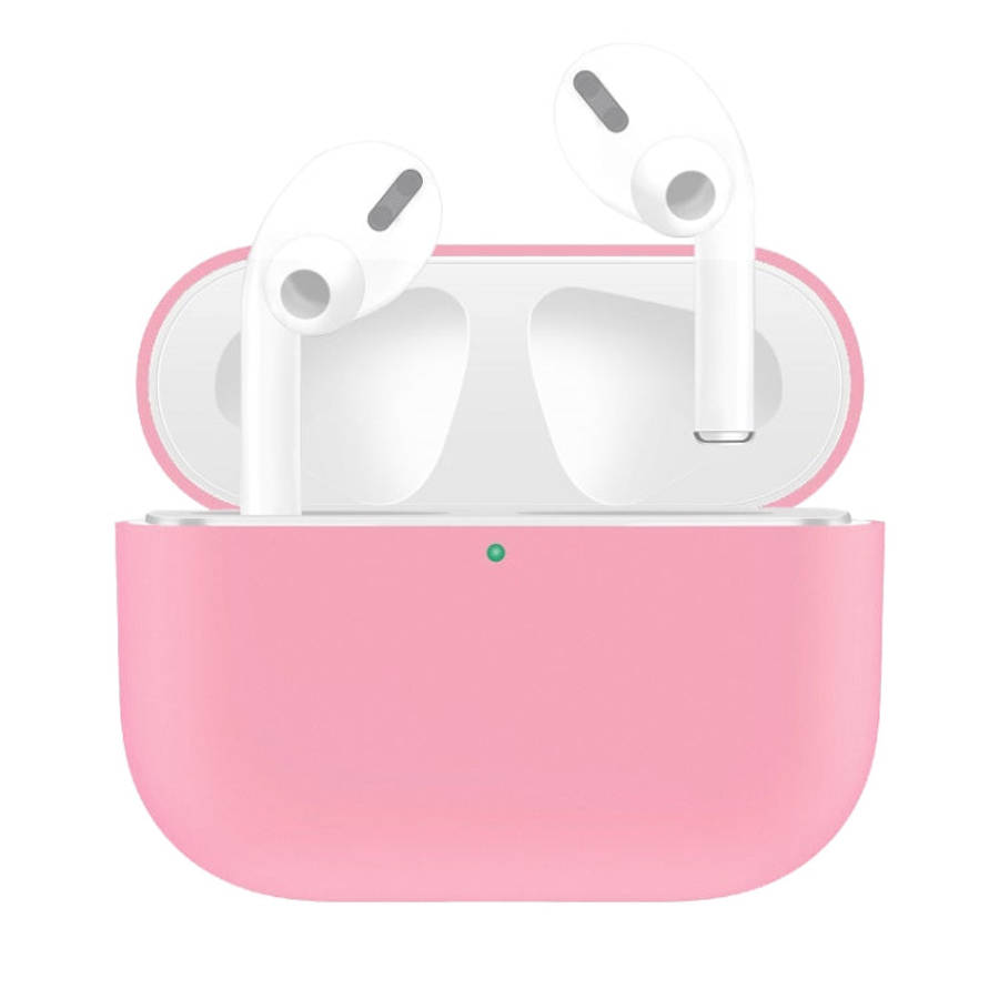 For AirPods Pro Solid Color Silicone Earphone Protective Case, Yellow, Pink, Grey, Light Purple, ...
