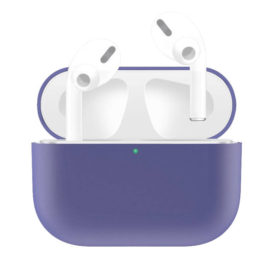 For AirPods Pro Solid Color Silicone Earphone Protective Case, Yellow, Pink, Grey, Light Purple, ...