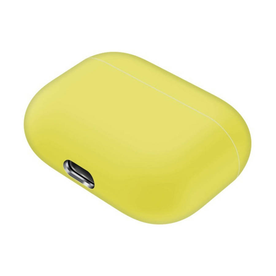 For AirPods Pro Solid Color Silicone Earphone Protective Case, Yellow, Pink, Grey, Light Purple, ...