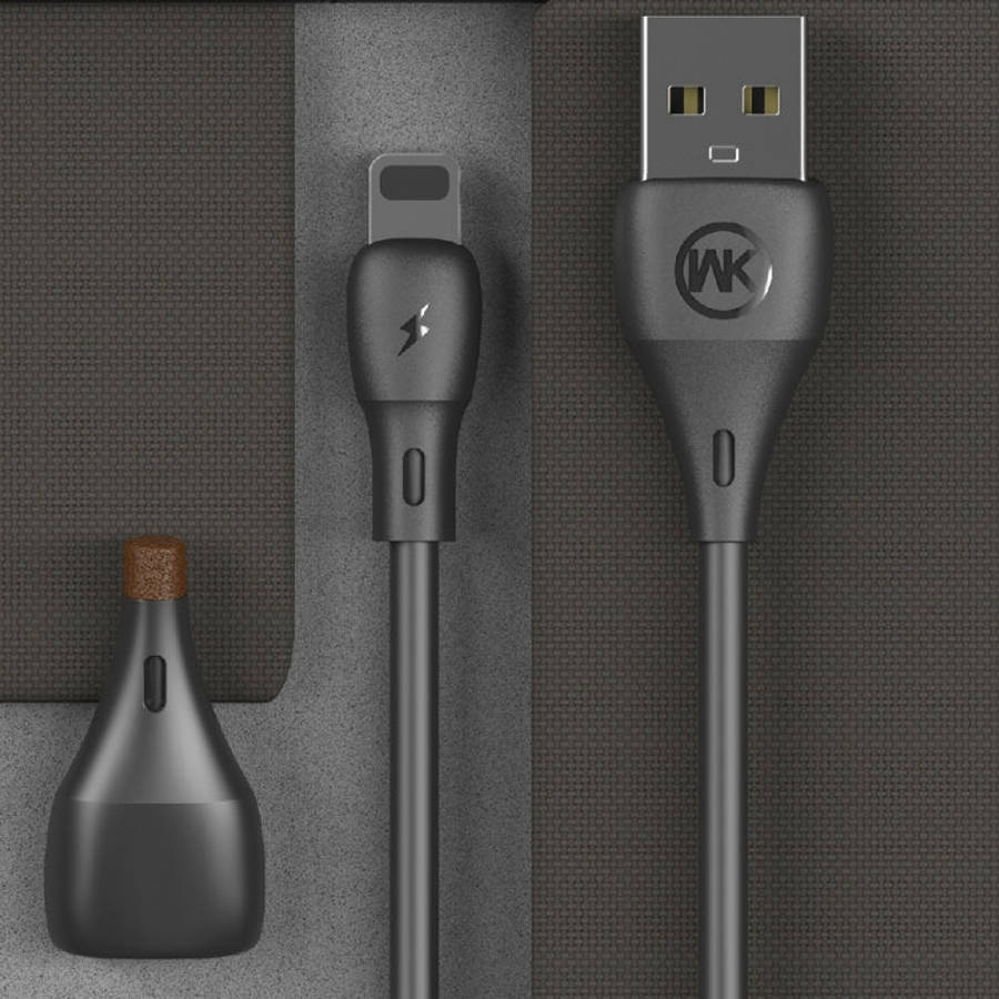 WK WDC-072 1m 2.1A Output Full Speed Series USB to 8 Pin Data Sync Charging Cable, 8 Pin