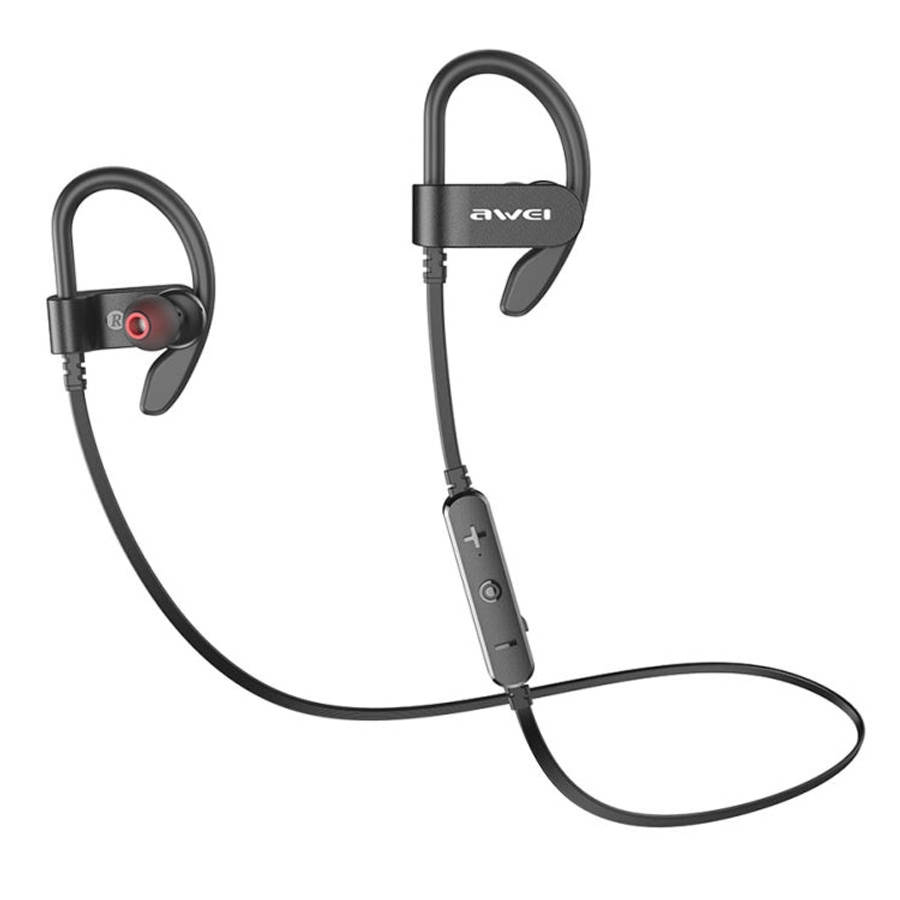 awei WT50 IPX4 Waterproof Ear-mounted Wireless Bluetooth Earphone with Microphone, WT50