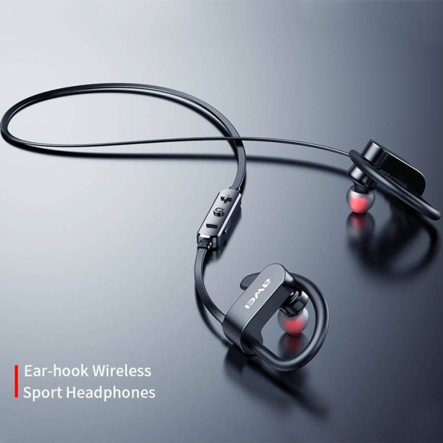 awei WT50 IPX4 Waterproof Ear-mounted Wireless Bluetooth Earphone with Microphone, WT50
