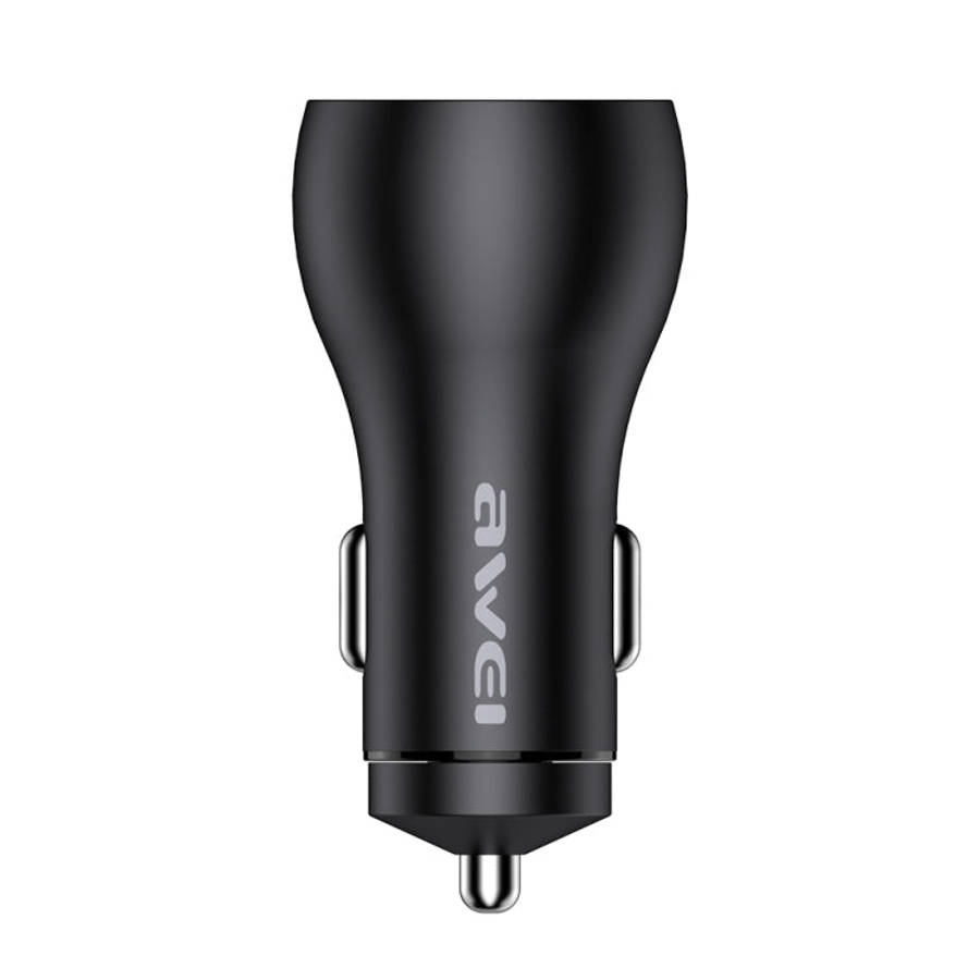 awei C-822 18W PD 8 Pin + 18W QC 3.0 USB Interface Car Charger, C-822
