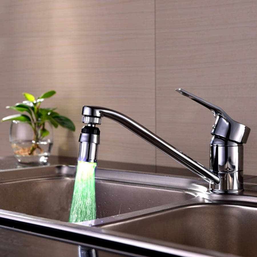 SDF-B6 1 LED ABS Temperature Sensor 3-color LED Faucet Light Water Glow Shower, Size: 58 x 24mm, ...
