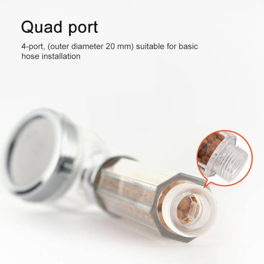 SDS-A23 15 LEDs ABS Temperature Sensor Negative Ions RGB LED Shower Head, Size: 23 x 6.5 x 5.8cm,...