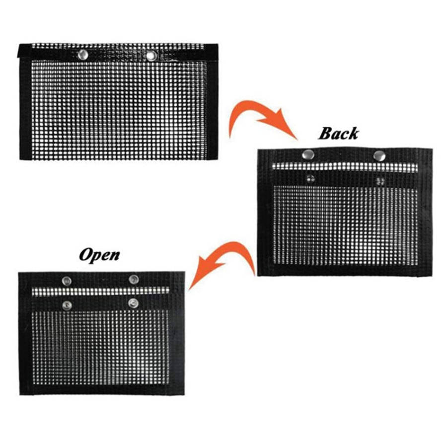 Barbecue Heat Resistant Non-stick Grilling Mesh BBQ Baking Bag, Size: 24 x 14cm (Black), 24 x 14c...