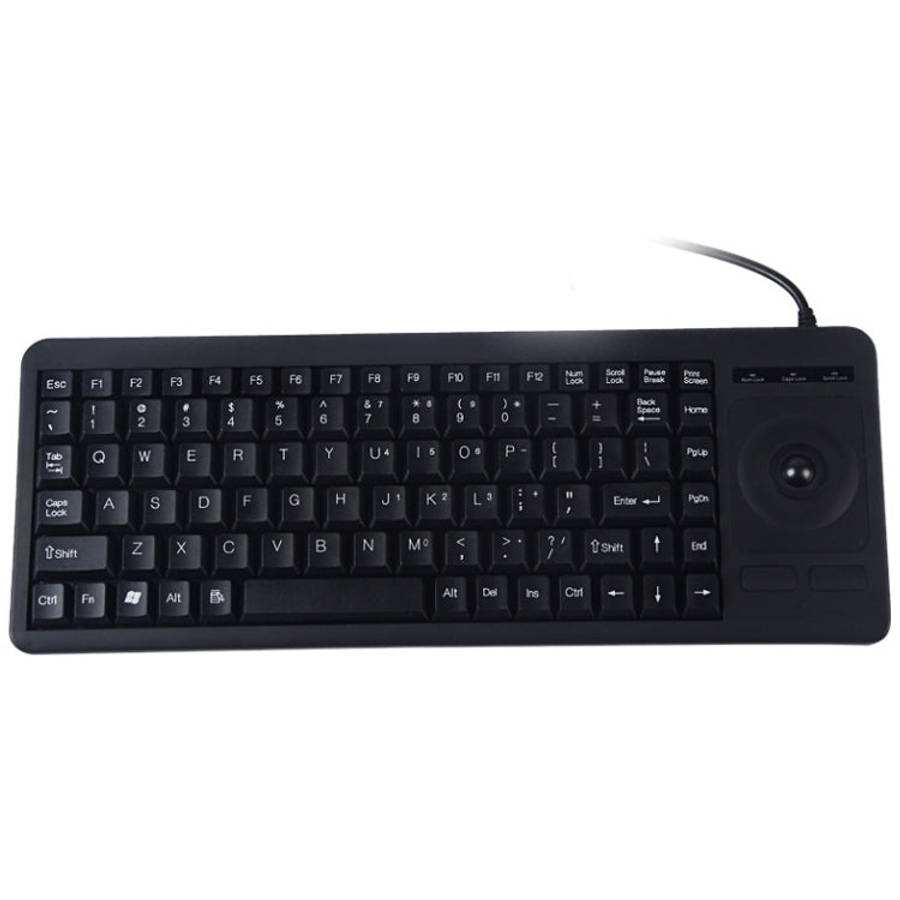 DS-8900 PS / 2 Interface Prevent Water Splashing Laser Engraving Character One-piece Wired Trackb...