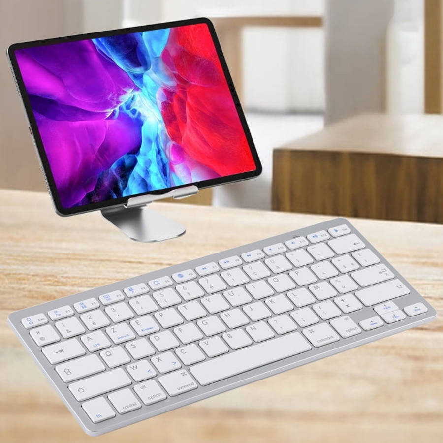 WB-8022 Ultra-thin Wireless Bluetooth Keyboard for iPad, Samsung, Huawei, Xiaomi, Tablet PCs or S...