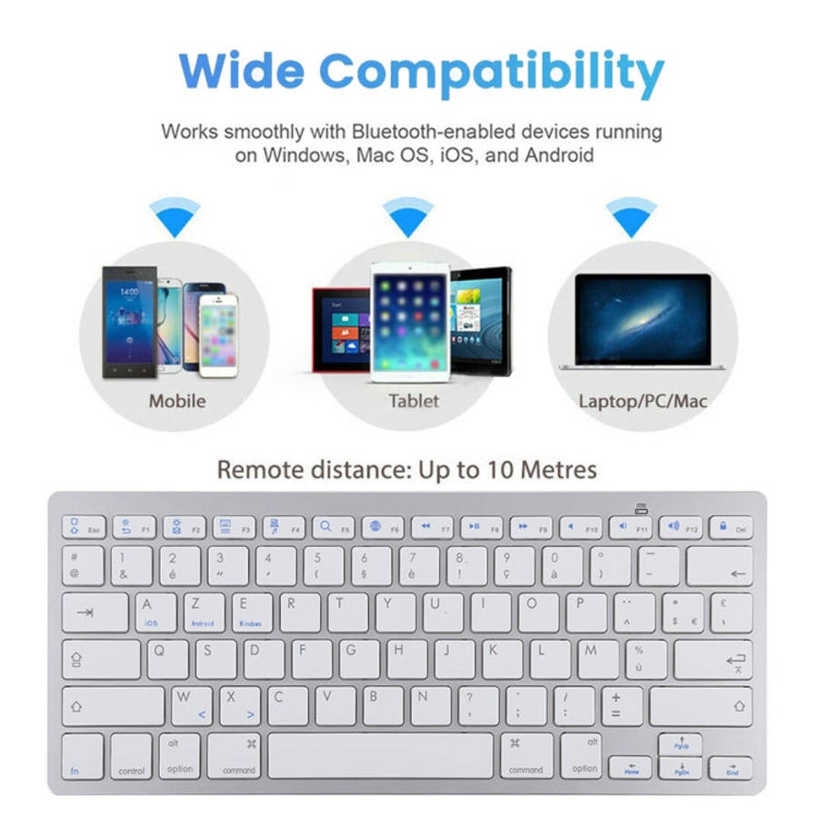 WB-8022 Ultra-thin Wireless Bluetooth Keyboard for iPad, Samsung, Huawei, Xiaomi, Tablet PCs or S...