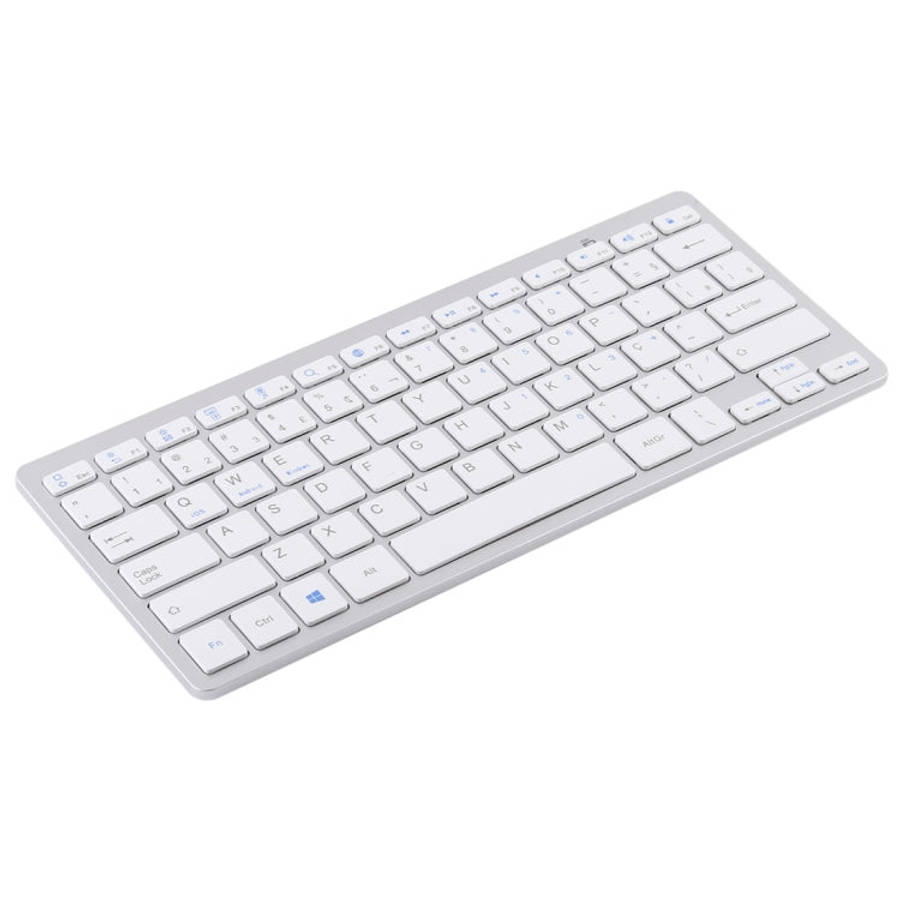 WB-8022 Ultra-thin Wireless Bluetooth Keyboard, Portuguese Keys, Portuguese Keys