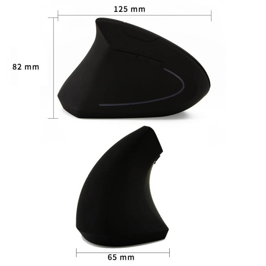 CM0093 Rechargeable Version 2.4GHz Three-button Wireless Optical Mouse Vertical Mouse for Left-ha...