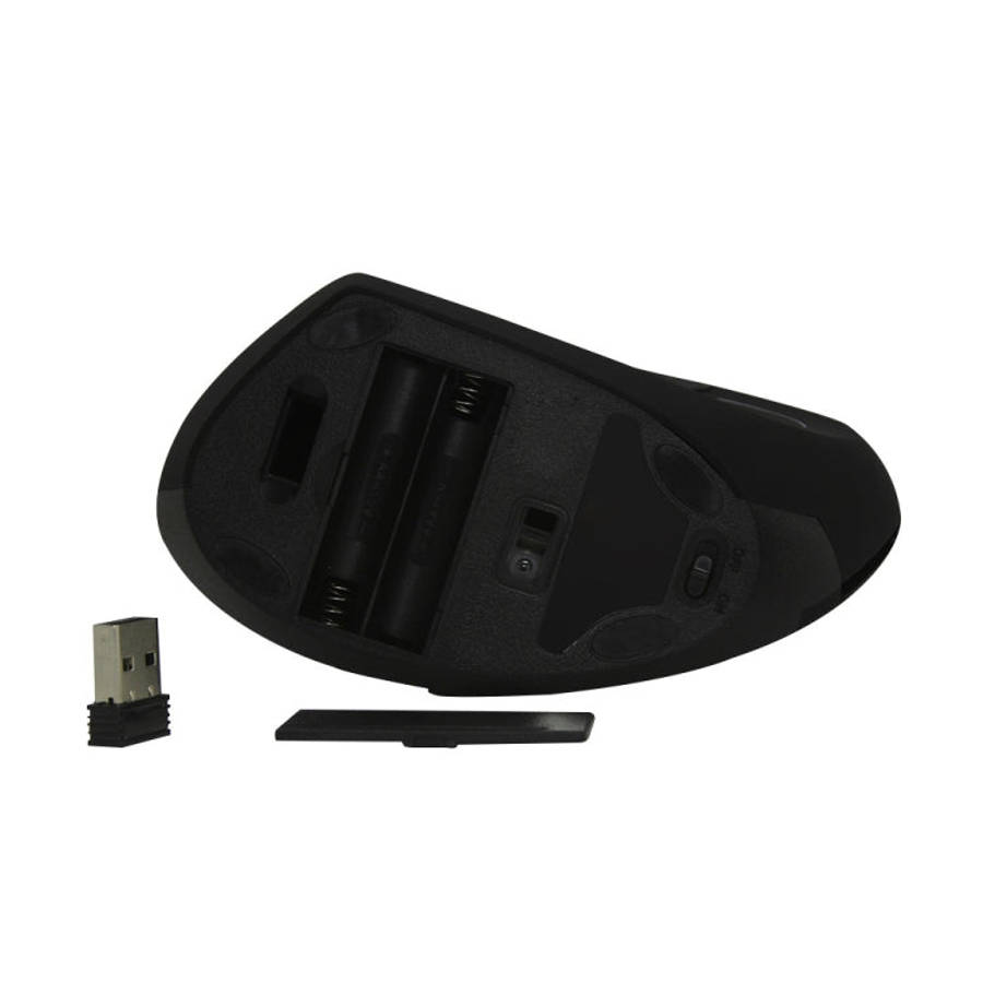 CM0093 Battery Version 2.4GHz Three-button Wireless Optical Mouse Vertical Mouse for Left-hand, R...