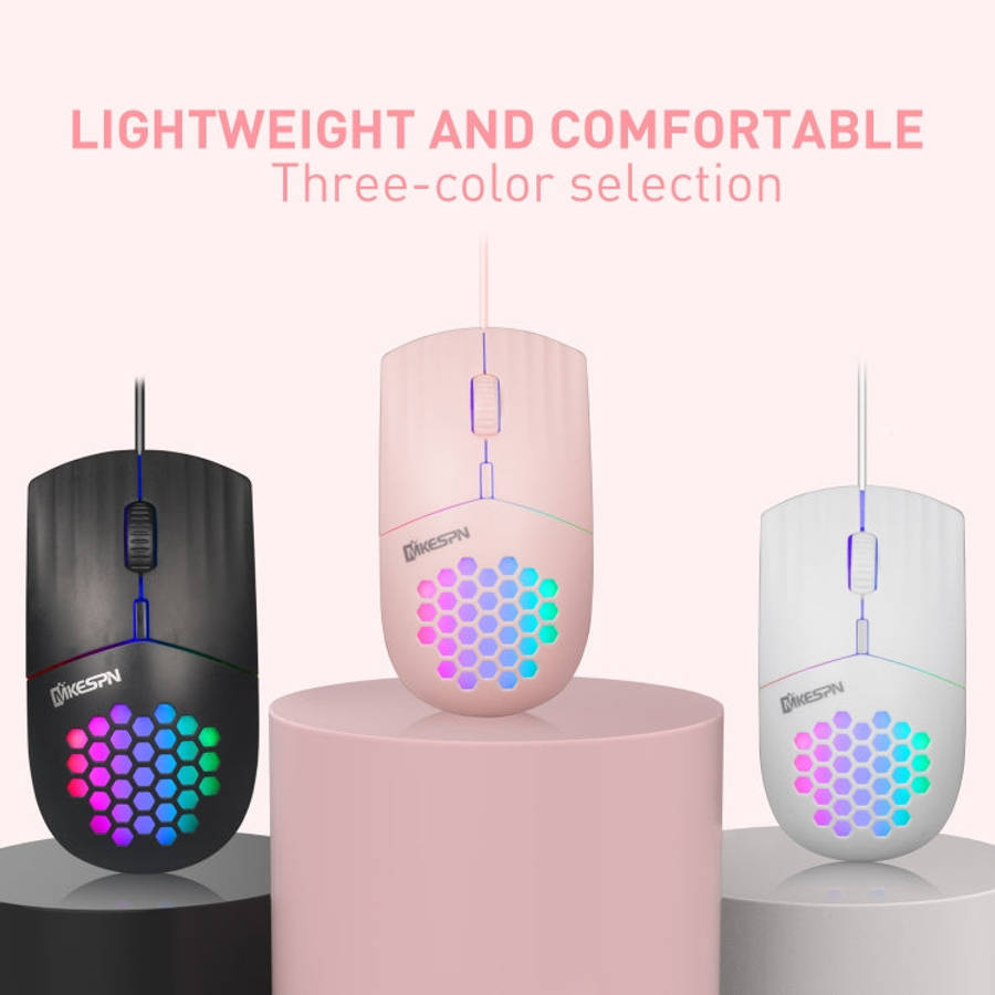 MKESPN SXS-838 USB Interface RGB Hollow Wired Mouse, USB