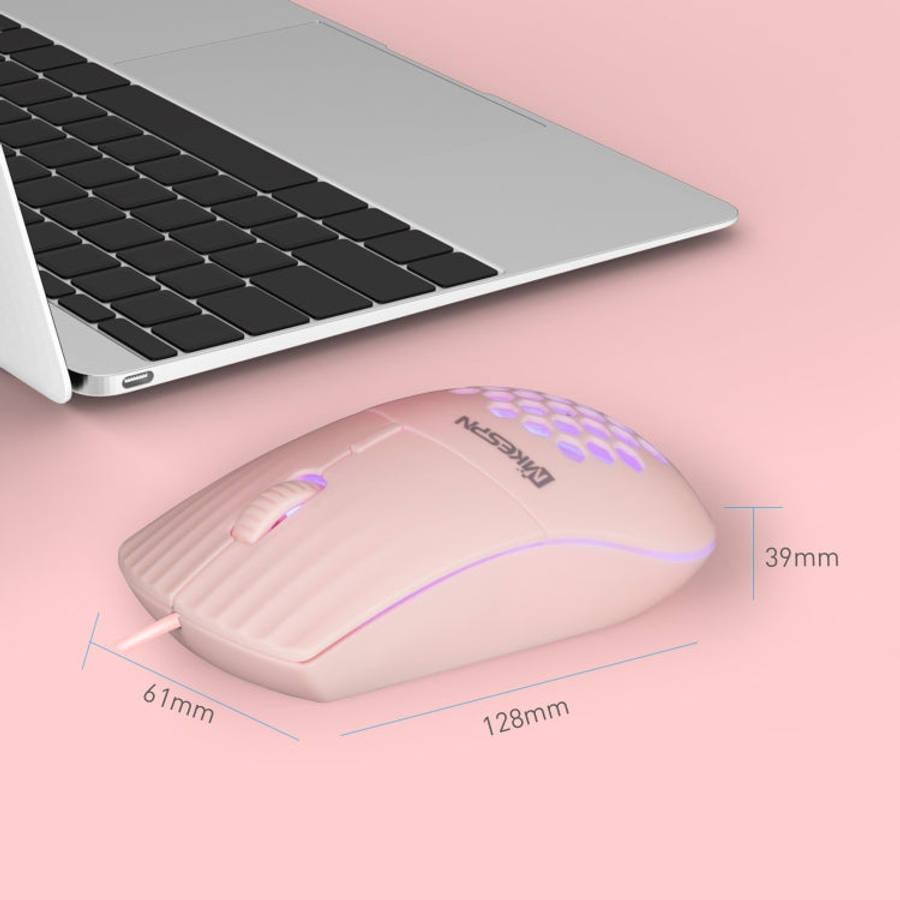 MKESPN SXS-838 USB Interface RGB Hollow Wired Mouse, USB