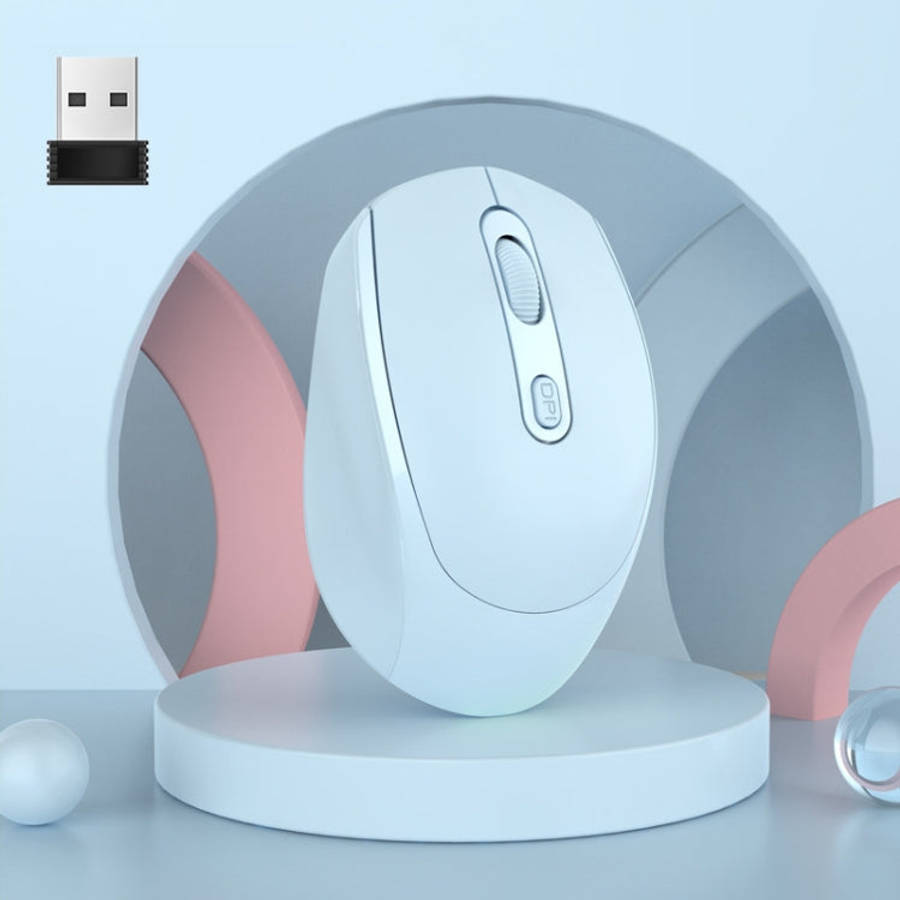HXSJ M107 4-buttons 1600 DPI Dual Mode 2.4GHz + Bluetooth 5.1 Wireless Rechargeable Mouse, Batter...