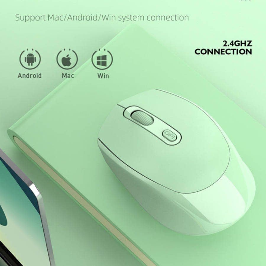 HXSJ M107 4-buttons 1600 DPI Dual Mode 2.4GHz + Bluetooth 5.1 Wireless Rechargeable Mouse, Batter...