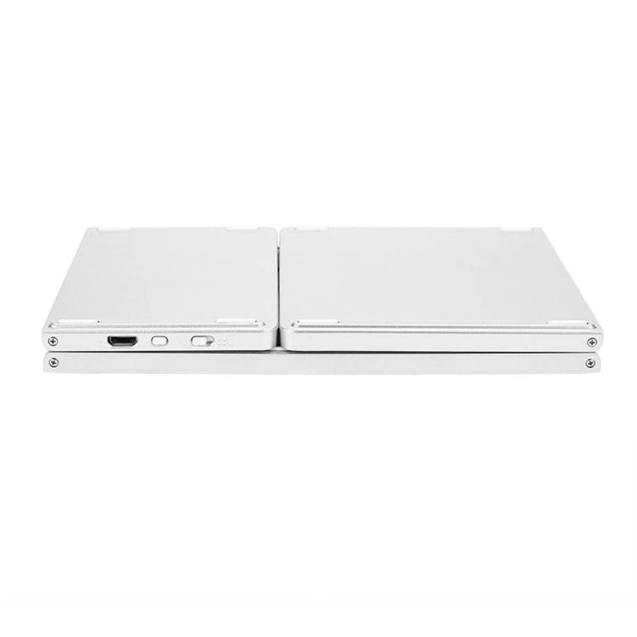 B033 Rechargeable 3-Folding 64 Keys Bluetooth Wireless Keyboard with Touchpad, 3-Folding 64 Keys ...