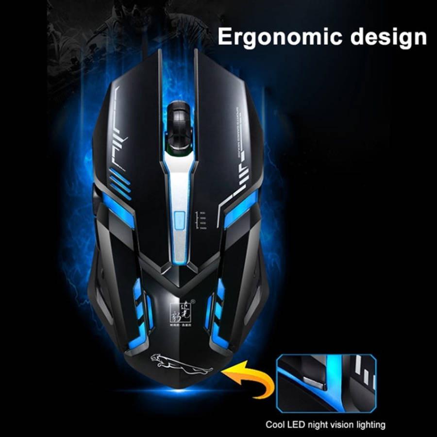 Chasing Leopard V17 USB 2400DPI Four-speed Adjustable Line Pattern Wired Optical Gaming Mouse wit...