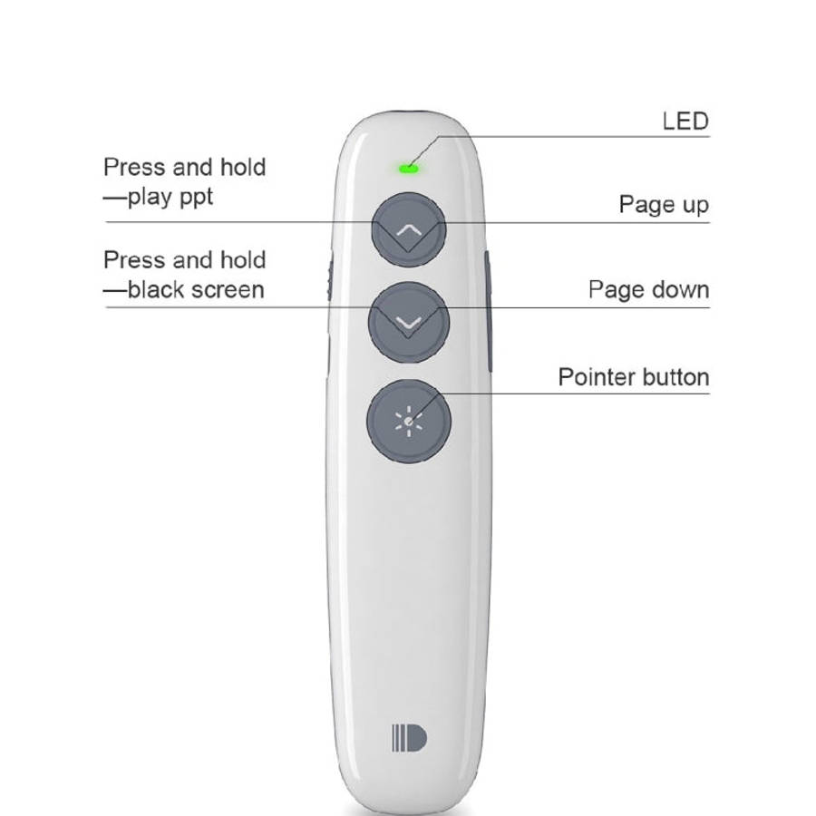 Doosl DSIT007 2.4GHz Rechargeable Powerpoint Presentation Wireless Cliker Remote Control Pen, Con...