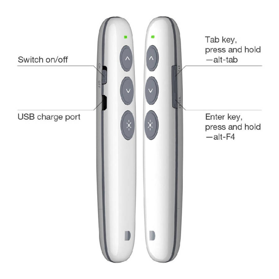 Doosl DSIT007 2.4GHz Rechargeable Powerpoint Presentation Wireless Cliker Remote Control Pen, Con...