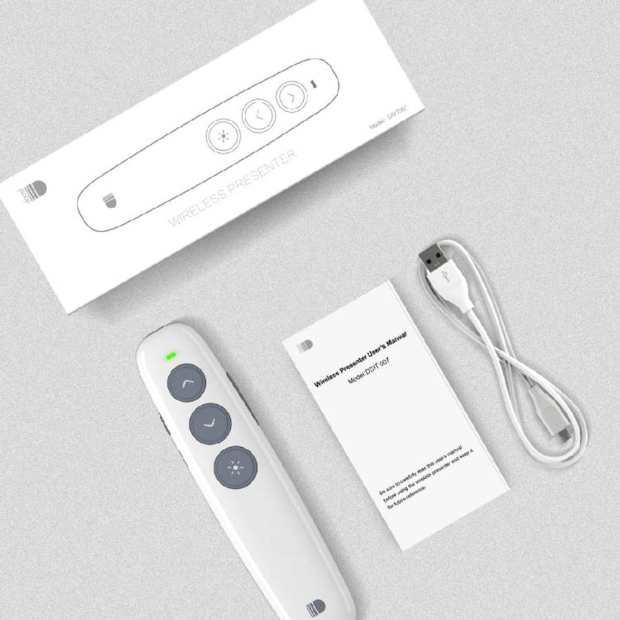 Doosl DSIT007 2.4GHz Rechargeable Powerpoint Presentation Wireless Cliker Remote Control Pen, Con...