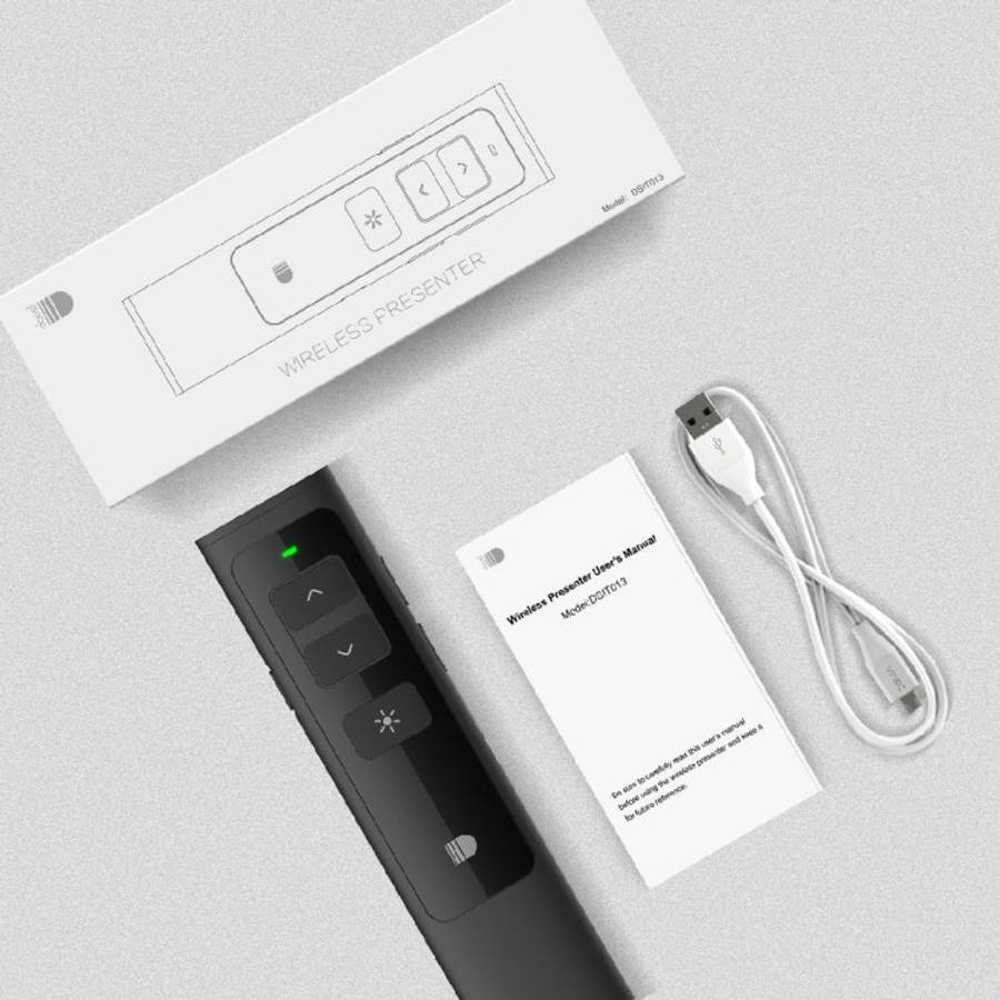 Doosl DSIT013 2.4GHz Rechargeable PowerPoint Presentation Remote Control Multi-functional Laser P...