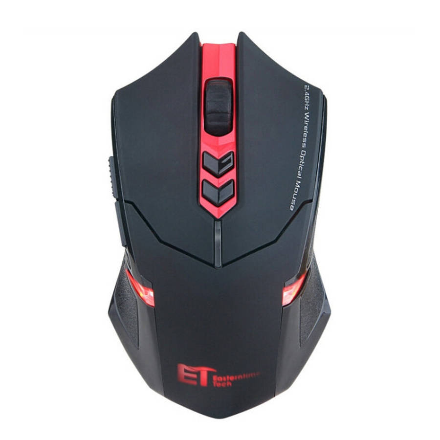 ET X-08 7-keys 2400DPI 2.4G Wireless Mute Gaming Mouse with USB Receiver & Colorful Backlight