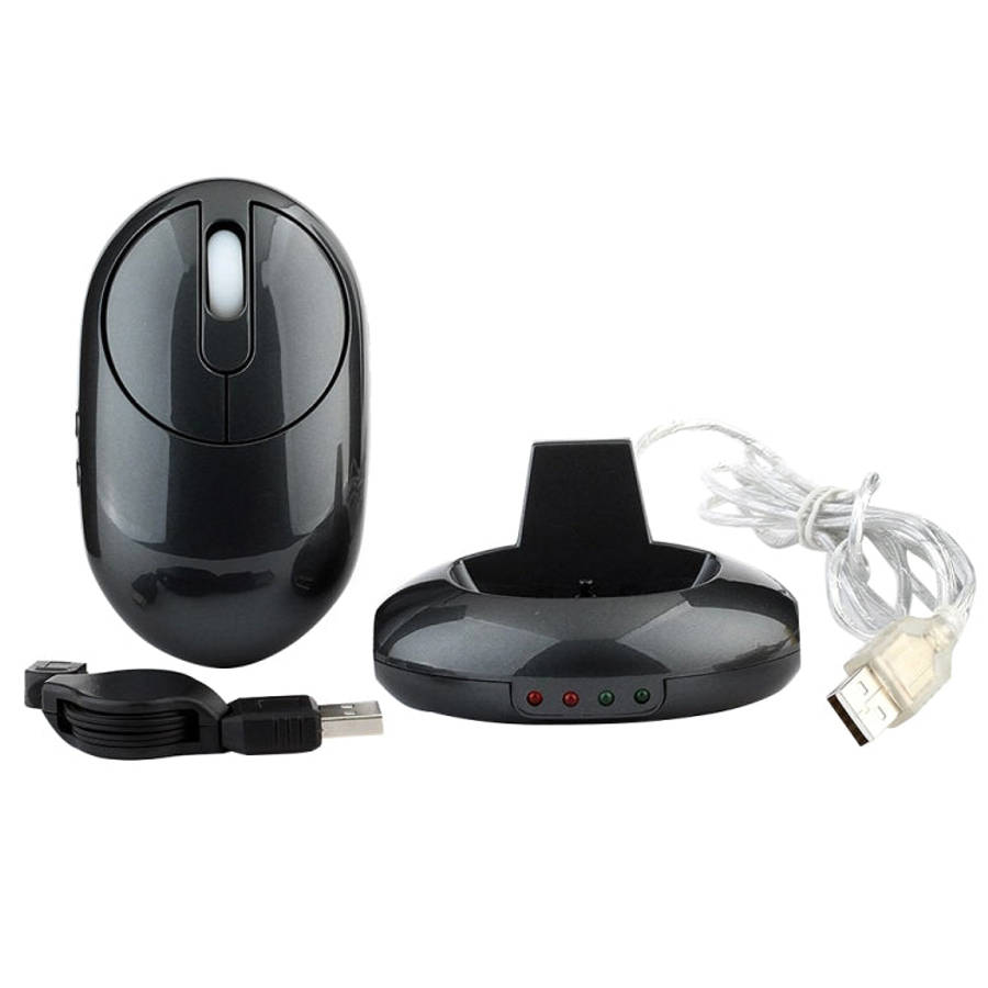 MZ-012 2.4G 1200 DPI Wireless Rechargeable Optical Mouse with 3 Ports USB HUB / Charging Dock