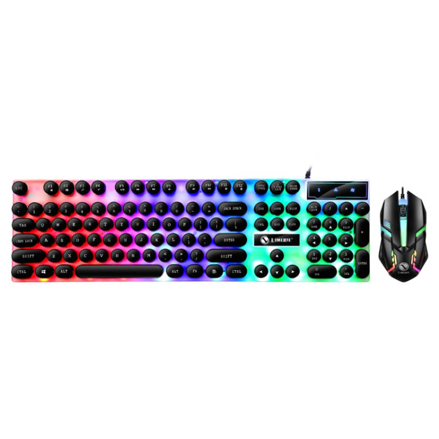TX300 Mechanical Feel Backlight Punk Wired Keyboard Mouse Set