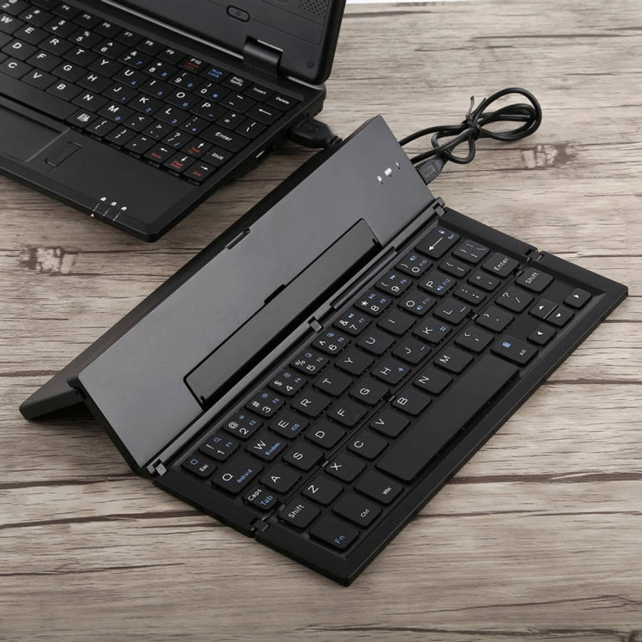 GK608 Ultra-thin Foldable Bluetooth V3.0 Keyboard, Built-in Holder, Support Android / iOS / Windo...
