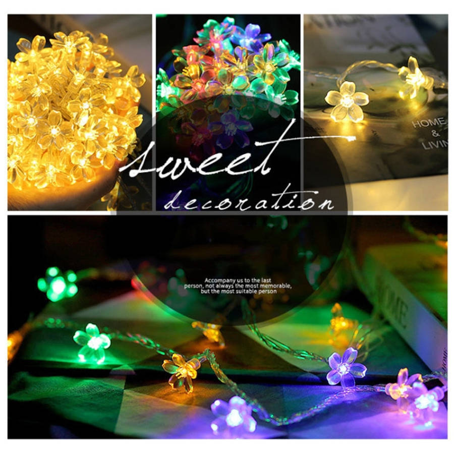 6m 40 LEDs Cherry Blossom  Holiday Decorative Light, Battery Powered, 6m Colorful Light, 6m Warm ...