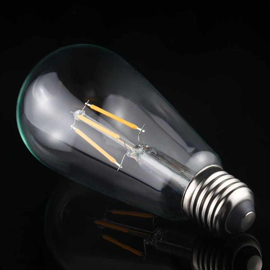 ST64 E27 4W 4 LEDs 600 LM 3000K Retro Dimming LED Filament Light Bulb Energy Saving Light, AC 220...