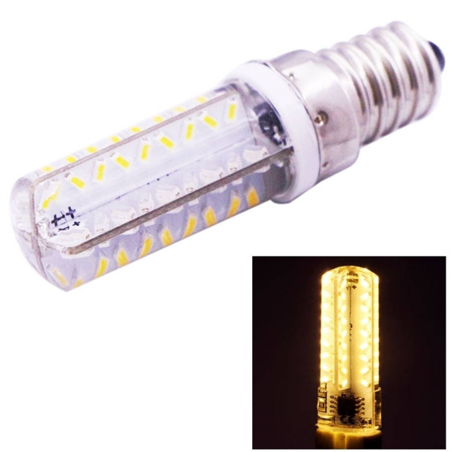 72 LED SMD 3014, Adjustable Brightness, AC 110V, E14 110V White Light, E14 110V Warm White