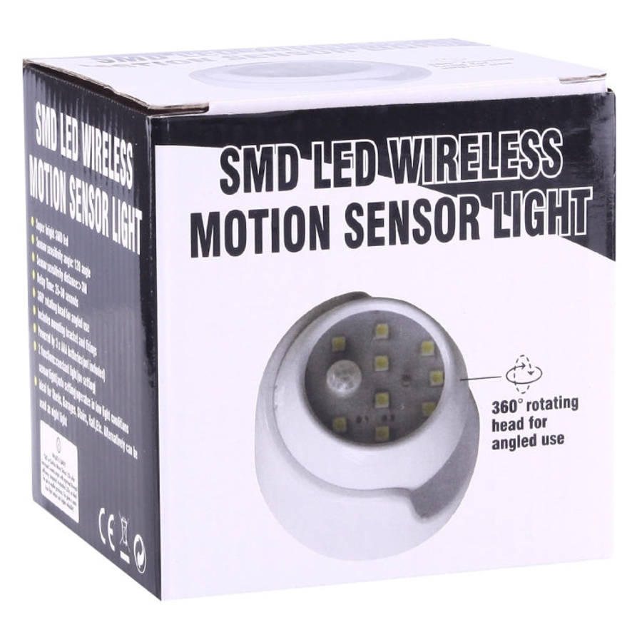 9 LEDs 240 LM 6000K 360 Degrees Rotation Wireless Motion Sensor Wardrobe Light / Night Light / Wa...