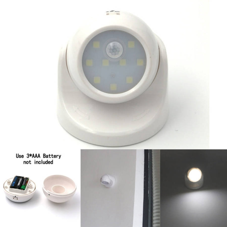 9 LEDs 240 LM 6000K 360 Degrees Rotation Wireless Motion Sensor Wardrobe Light / Night Light / Wa...
