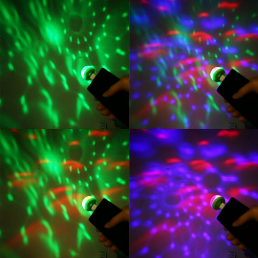 4W RGB USB LED Crystal Magic Ball Stage Light with Micro USB Adapter, with Micro USB Adapter