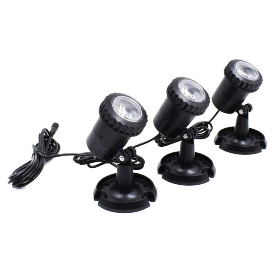 3 In 1 Warm Light Lawn Insertion Pool Diving Solar Spotlight, Warm Light